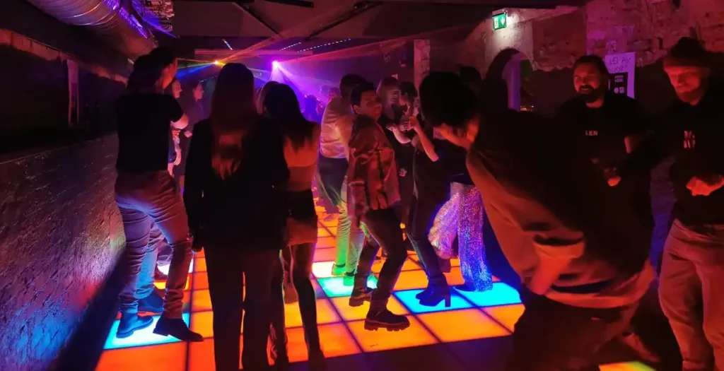 On the dance floor inside  the club Storgata 26. Photo by: Avisa Oslo