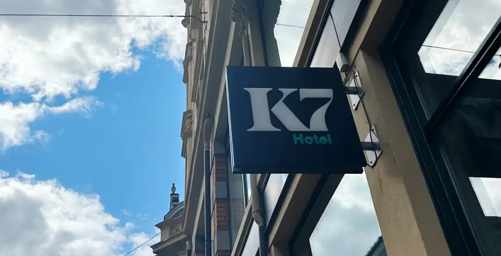 Signage outside K7 Hotel Oslo