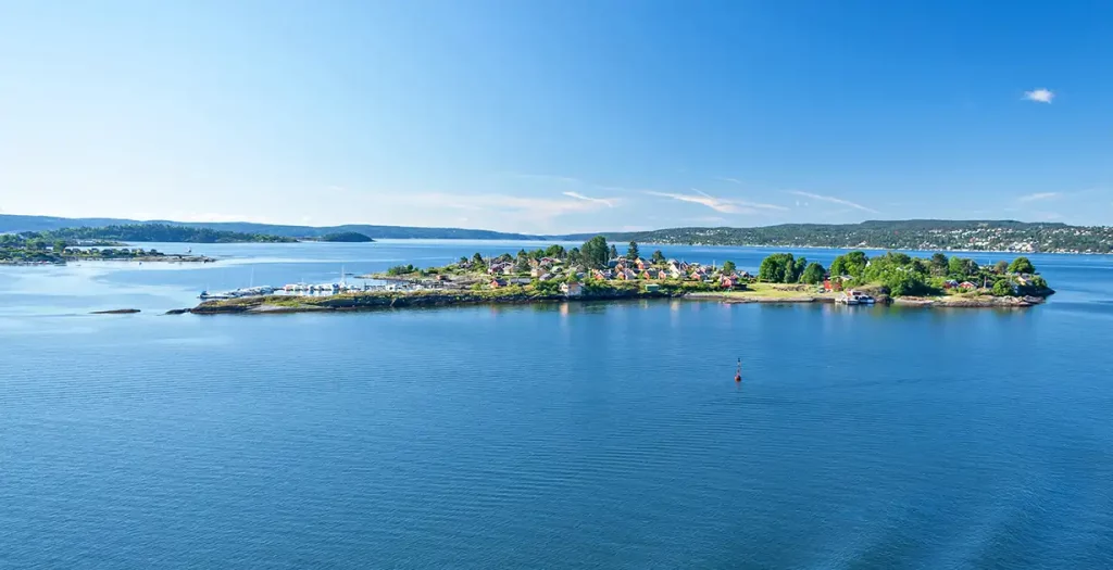 Overview of one of the islands in the Oslo fjord.