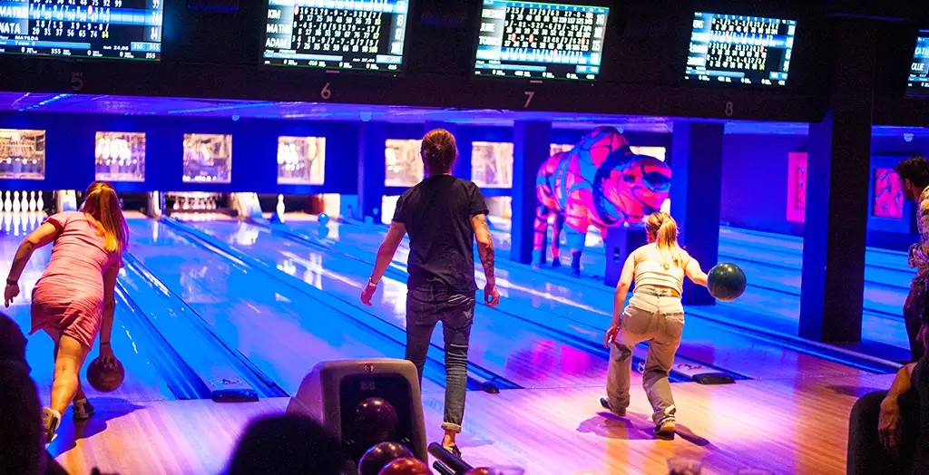 Oslo Bar & Bowling has plenty of lanes, but the place is popular so make sure to book in advance. Photo by: Oslo Bar & Bowling