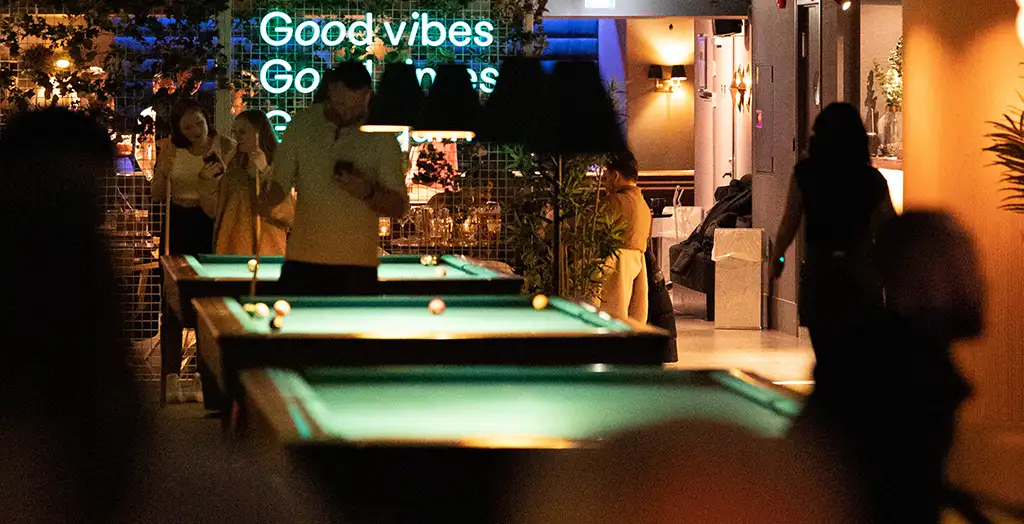 You can also play a set or two of pool. Photo by: Oslo Bar & Bowling